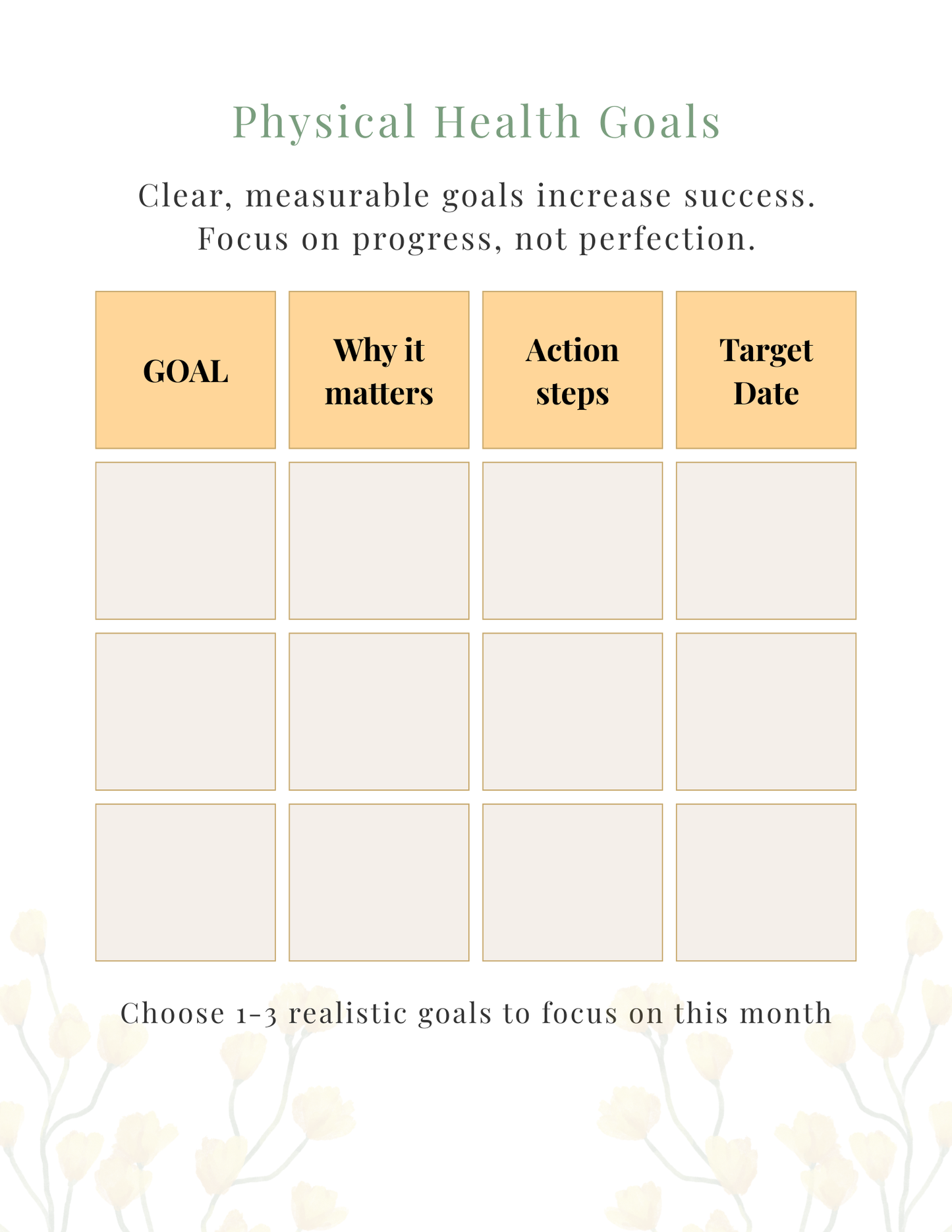 Holistic Health Planner